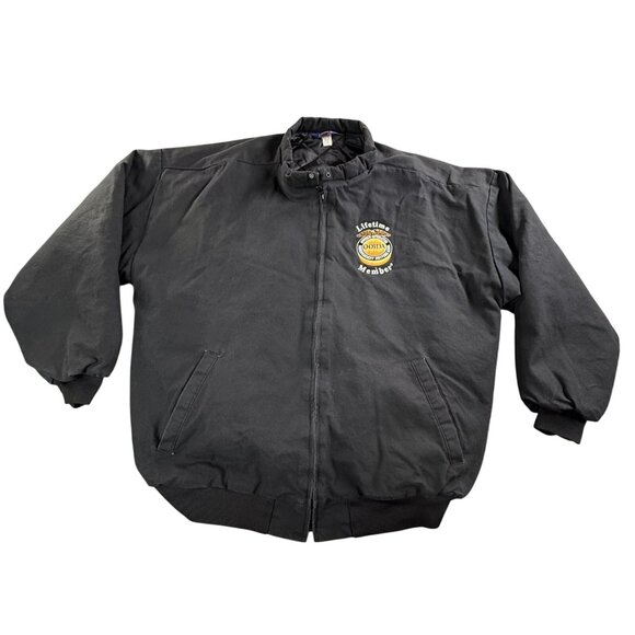 ASW Jackets Other - Vintage ASW OOIDA Lifetime Member Jacket Men Extra Large Black Quilted Lined USA
